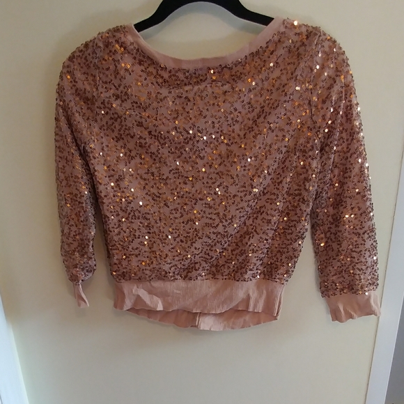 American Eagle Outfitters Pink Sequin Cardigan - Picture 9 of 12